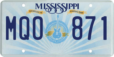 MS license plate MQO871