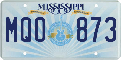 MS license plate MQO873