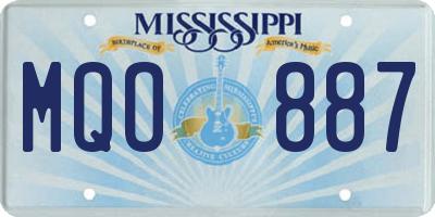 MS license plate MQO887