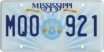 MS license plate MQO921
