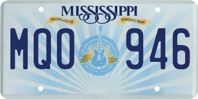 MS license plate MQO946