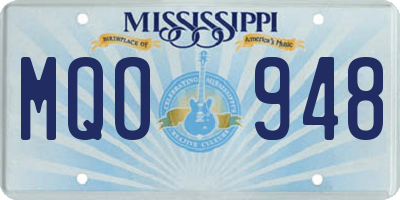 MS license plate MQO948