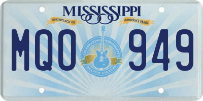 MS license plate MQO949