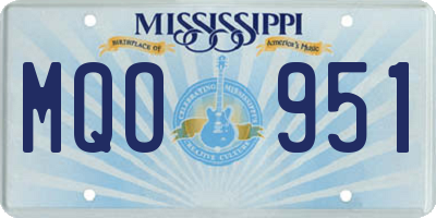 MS license plate MQO951