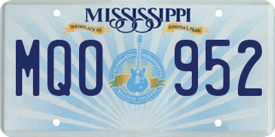 MS license plate MQO952
