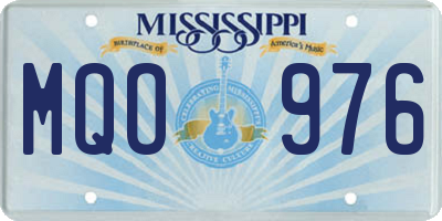 MS license plate MQO976