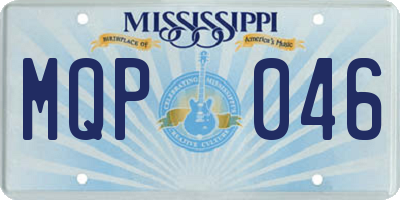 MS license plate MQP046
