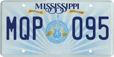 MS license plate MQP095