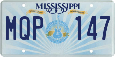 MS license plate MQP147