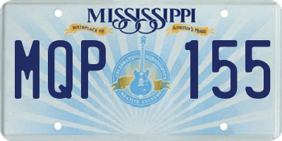 MS license plate MQP155