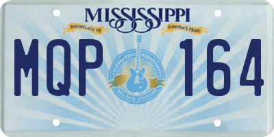 MS license plate MQP164