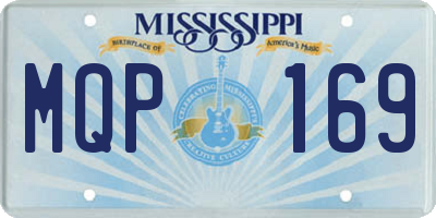 MS license plate MQP169