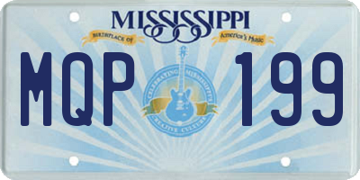 MS license plate MQP199