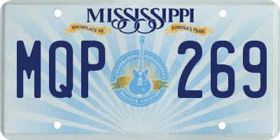 MS license plate MQP269