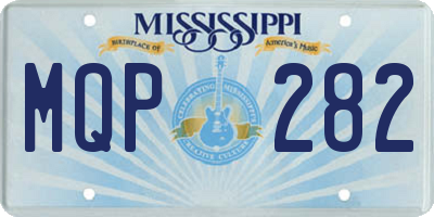 MS license plate MQP282