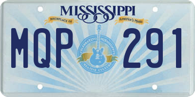 MS license plate MQP291