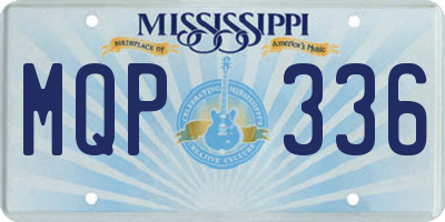 MS license plate MQP336