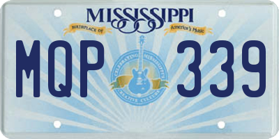 MS license plate MQP339