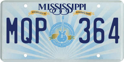 MS license plate MQP364
