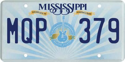 MS license plate MQP379