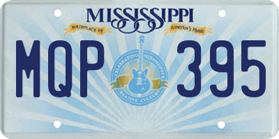 MS license plate MQP395