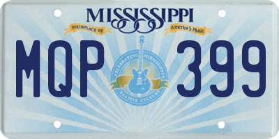 MS license plate MQP399