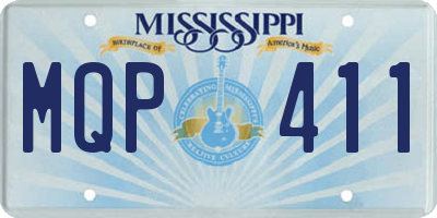 MS license plate MQP411