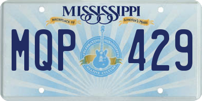 MS license plate MQP429