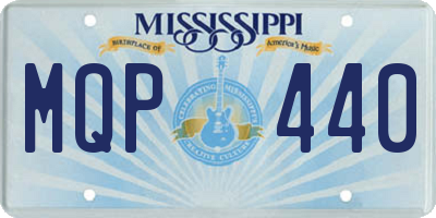 MS license plate MQP440