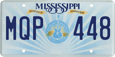 MS license plate MQP448