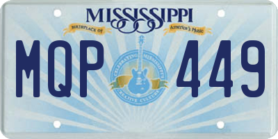 MS license plate MQP449