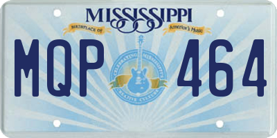 MS license plate MQP464