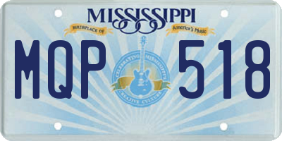 MS license plate MQP518