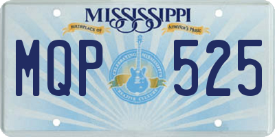 MS license plate MQP525