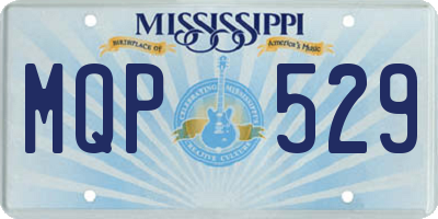 MS license plate MQP529