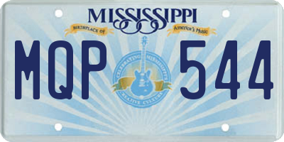 MS license plate MQP544