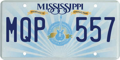 MS license plate MQP557