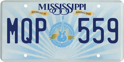 MS license plate MQP559