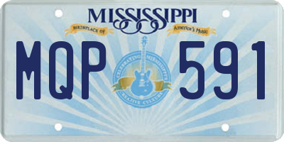 MS license plate MQP591