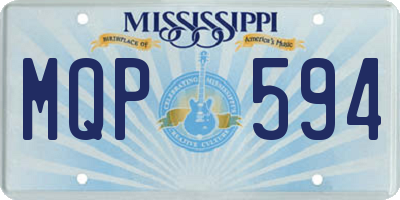 MS license plate MQP594