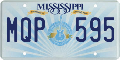 MS license plate MQP595