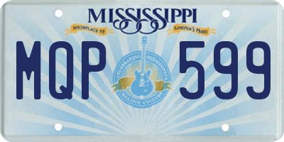 MS license plate MQP599