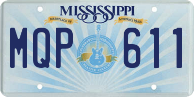 MS license plate MQP611