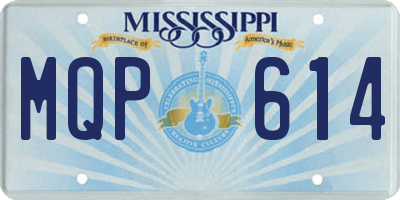 MS license plate MQP614