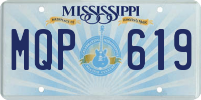 MS license plate MQP619