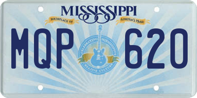 MS license plate MQP620