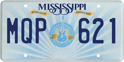 MS license plate MQP621