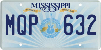 MS license plate MQP632