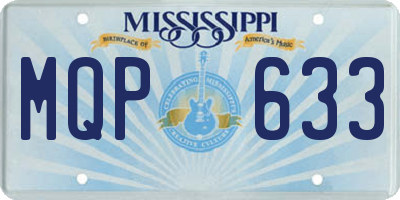 MS license plate MQP633