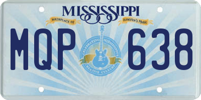 MS license plate MQP638